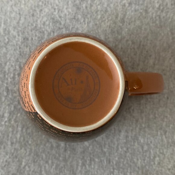 Air De Paris Exclusive Two Toned Brown Eiffel Tower Paris Coffee Mug - Picture 5 of 7